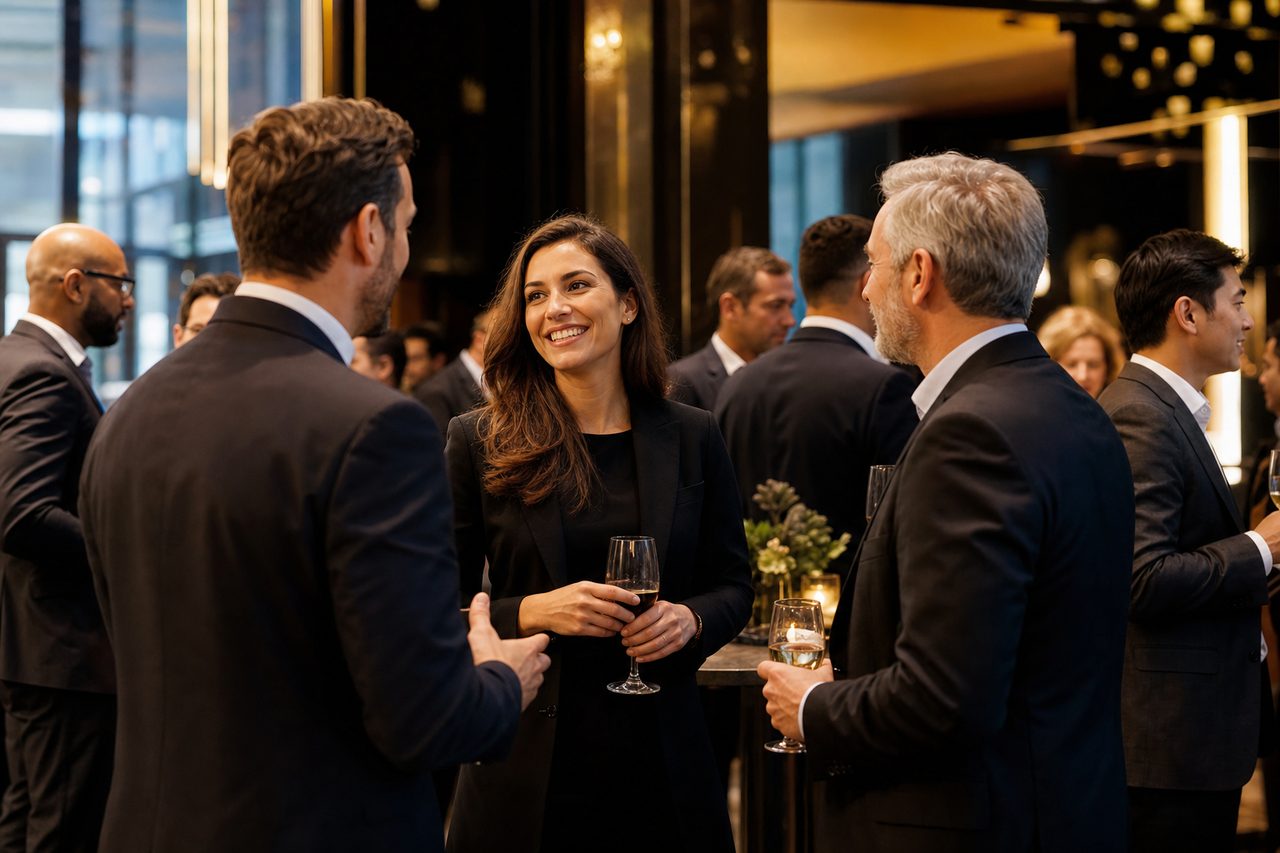 Evening networking reception